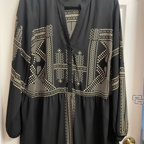 ALFANI Geometric Print Blouse. Size 20W NWT - Picture 1 of 5